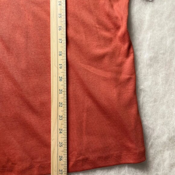 NWT CJ Banks Womens Burnt Red 3/4 Sleeve Casual Comfy Cotton T-Shirt Size 2X - Picture 7 of 9